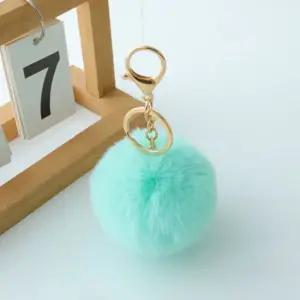 여우털열쇠고리 가방악세사리 악세서리 휴대폰 방울 폼폼이 솜털키링