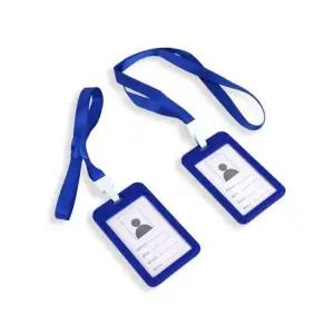 명품 수납 자격증 카드케이스 목걸이사원증 블루