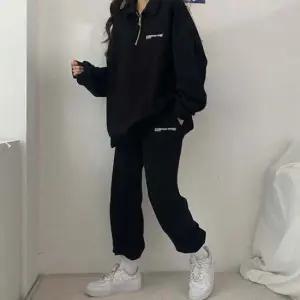 여성 레터링 긴팔 반집업 운동복 세트 1P 스포츠 헬스 트레이닝복세트