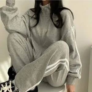 여자집업 여성 스트라이프 집업 트레이닝 세트 1P 루즈핏 셋업