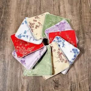 파우치 동전파우치 매화 전통문양 전통 선물 명절 기념품 선물 포장 꽃무늬