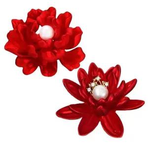 붉은 모란 스페셜 미니 5월 특선 브로치 옷핀 (WFKIGII)
