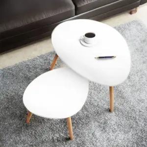 테라스사이드테이블 심플거실탁자 2단 쇼파 보조협탁 (WFKHZ8T)