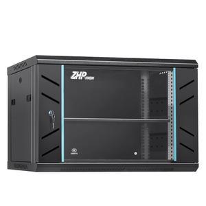 Z HMBM 6U 서버 랙 캐비닛, 월 마운트 네트워크 랙 인클로저에는 잠금 유리 도어, 탈착식 측면 및 후면 패널, 컴퓨터 IT 및 A/V 장비용 15인치 딥 네트워크 데이터 캐비닛이 포함되어 있습니다