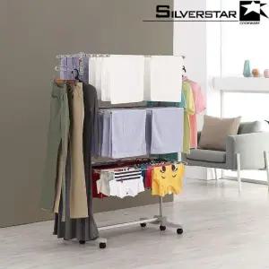 특대형 세탁기 건조대 접이식 6단 빨래 건조 스탠드 세탁물 (WFKI3M3)