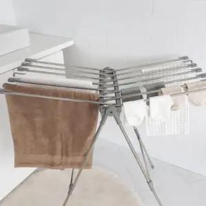 접이식 보관편리 스텐 튼튼한 빨래건조대 양날개 소형 (WFKJISD)