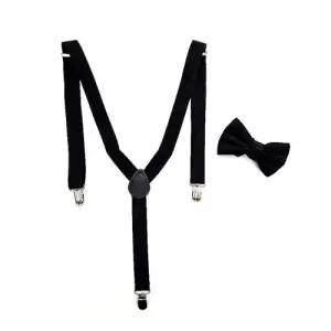 촬영소품 멜빵끈 정장멜빵 서스펜더 나비넥타이 WFLQUA0