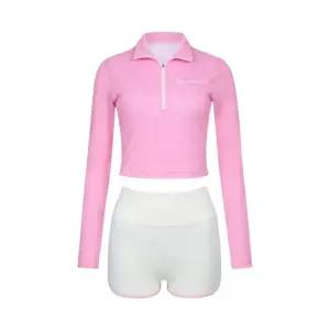 [롯데백화점]레노마 여성 비치 투웨이 하프집업 래쉬가드세트 LS2F318-PK