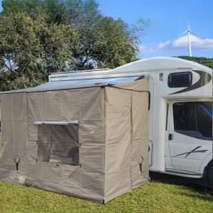 캠핑카 어닝룸 타프 캐노피 차량 연결형 가림막 확장 텐트 사이드 어닝쉘터