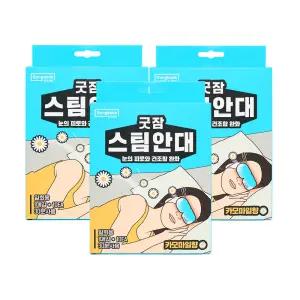 동국제약 굿잠 스팀안대 카모마일 10입 3박스 / 수면 온열안대 눈찜질안대 발열 일회용 아이마스크