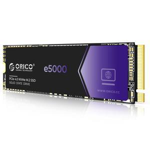 ORICO e5000 1TB SSD M.2 NVMe 2280 PCIe Gen4 5100MB /s 내장 솔리드 스테이트 드라이브 SLC 다이내믹 캐시 3D NAND QLC(PS5 노트북 PC 데스크톱용)