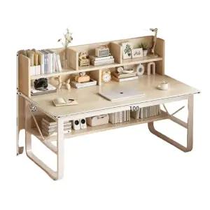 컴퓨터 탁자 공부 중고등학생 우드 테이블 전면책상 100CM 서랍형