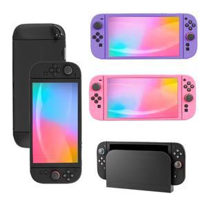 닌텐도호환 스위치 2 콘솔용 커버 스킨 쉘  풀 실리콘 분리형 보호 케이스 슬리브  액세서리  미끄럼 방지