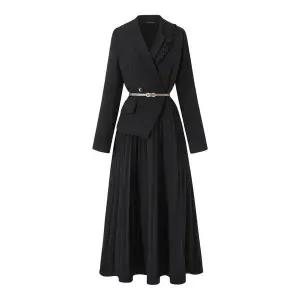 [미니멈 에브리데이]페미닌 라인 자켓 레이어드 플리츠 롱 원피스 EC1OW001D _P415195270