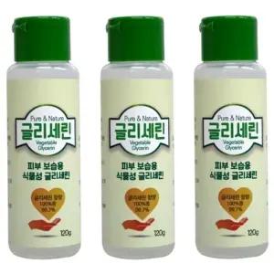 퓨어앤네이쳐 식물성 글리세린 120g 3개 보습 수분 삼현 (WFKK1LI)