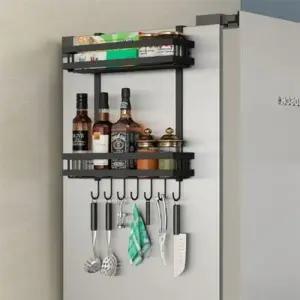 냉장고선반 주방선반 사이드정리 수납선반 3단고리형 WFFLNDG