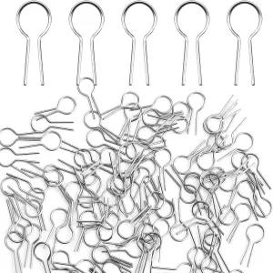 가마 유리 융합 및 세라믹을 위한 100PCS R자형 걸이식 불타는 바늘 높은 내화 온도 저항성 - 취미자를