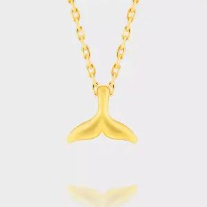 [베티블루] 995 999 24K 순금 오리지널 돌고래 꼬리 여성 여자 7.5g 금 목걸이