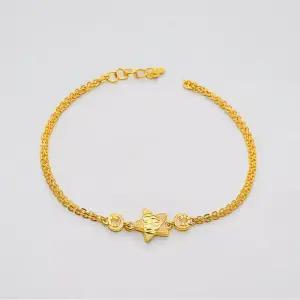 [베티블루] 995 999 24K 순금 하트 스타 별 여성 여자 7.5g 금 팔찌
