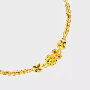 [베티블루] 995 999 24K 순금 귀여운 부엉이 여성 여자 11.25g 금 팔찌