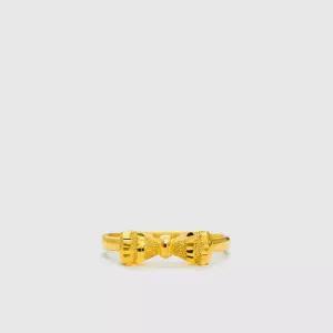 [베티블루] 995 999 24K 순금 두 줄 라인 리본 여성 여자 7.5g 금 링 반지