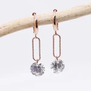 14k 컷팅 클립 원터치 귀걸이 OPPE0199