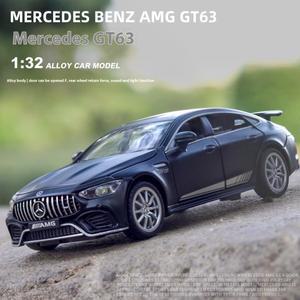 아리곱 1:32 메르세데스 벤츠 AMG GT63 스포츠카 합금 다이캐스트 자동차 모델 사운드 전구 풀백 장난감 장