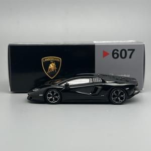 아리곱 MINIGT 1:64 람보르기니 쿤타치 LPI 800-4 Nero Maia 블랙 합금 자동차 모델 607