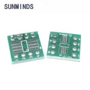 호환  TSSOP8 SSOP8 SOP8 to DIP8 PCB SOP-8 SOP 전송 보드 DIP 핀 보드 피치 어댑터 20 개