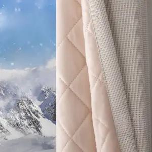 방한 커튼 보온 난방 바람막이 스트랩 단열 방풍막 비늘 코 크림 누빔 퀼팅