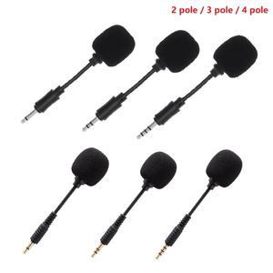 [호환품]미니 소형 호환 3.5mm 마이크 2극/3극/4극 플렉시블 게임 붐 사운드 카드/PC/노트북 노트북