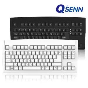 큐센 QSENN DT35 89 유무선 기계식 키보드 화이트 (저소음 바다소금축)