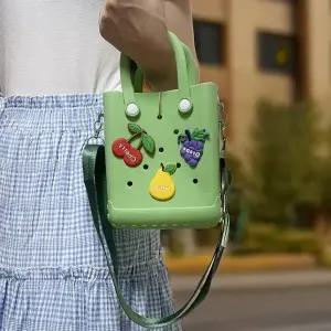 롱타임헬씨 어린이집 굿즈 선물 과일 방수가방 그린 젤리 EVA 미니 비비드 크로스백 기념