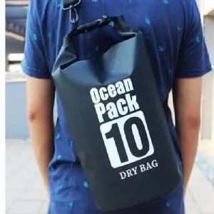 ( )블랙 드라이백 오션 10L한쪽끈 수영가방 비치백 여행 오션팩 수영백