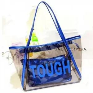 바캉스 포함 숄더백 큰가방 여름 투명 휴양지 WFLREFF