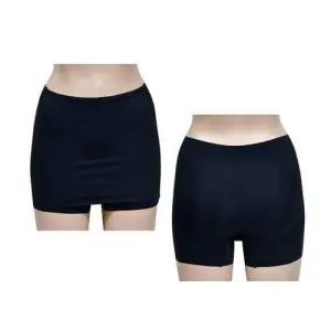 안심 3중가드 Y존커버 치마형 네모팬티 - 블랙 WF4D3B5