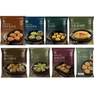 사옹원 부침명장 오미산적 한입김치전 동태전 깻잎전 소고기육전 녹두빈대떡 한입땡초전 부추전 고기완자