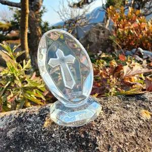 영롱한 크리스탈 십자가 장식품 성당 기도실 소품용품 종교 납골당 꾸미기 악세사리 기독교선물 천주교 성