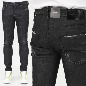 [디스퀘어드2]디스퀘어드 크링클워싱 스케이터진 블랙 S74LB0985 S30357 900