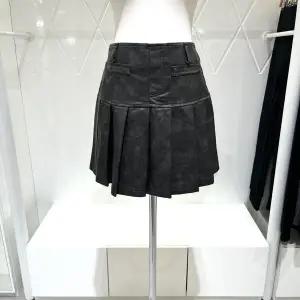 [밸리걸]페이크 레더 플리츠 스커트 214499_s