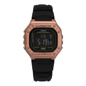 카시오 W-218HM-5BVDF (W-218HM-5B) 디지털 빈티지 클래식 공용 우레탄시계