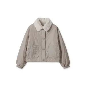 탑텐 여성) 밍크퍼 라이닝 퀼팅 점퍼_남성E4JP2602