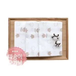 베이비앙 국내산 무형광 GOTS 인증 오가닉 유기농 따숨이 엠보 천기저귀 대형 5장 목욕타올 속싸개 대용