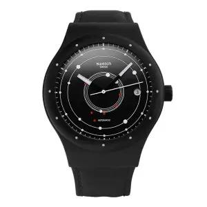 [스와치] SUTB400 SISTEM BLACK 공용 가죽시계