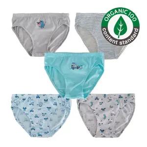 [코튼클럽] 오가닉 남아팬티 5매 D세트 초등학생 유아동 배변 순면 팬티