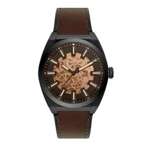 [파슬][공식본사정품] 파슬 ME3207 (Everett) 에버렛 스켈레톤 남성 가죽시계