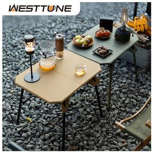 WESTTUNE 야외 테이블 높이 캠핑 조정 가능한 피크닉