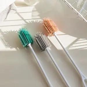 고품질 젖병 세척솔 브러쉬 아기빨대 세척용 텀블러솔 식기세척솔 실리콘다용도솔 병세척솔 WFHW37X