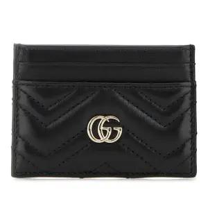 골드 로고 GG 마몬트 가죽 카드 지갑 443127AAET8 1000