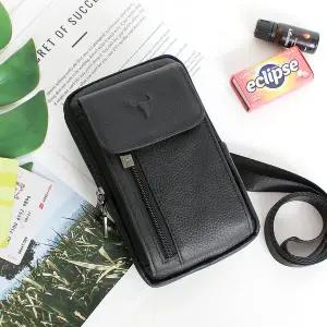 [블루마운트] 218-4A 소가죽 3WAY 멀티 미니 크로스백